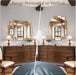 24"X36" Gold Foil Scalloped Edge Decorative Vanity Wall Mirror
