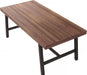 Industrial Dining Table for 6-8, 70.87" Heavy Duty Rectangular Kitchen Table with 2"×2" Metal Legs & Wood Top, Large Dining Table for Home Office, Dining (Brown, 71" Non-Extendable)