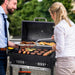 24-Inch Movable Charcoal BBQ Grill with Foldable Side Shelves, Temperature-Controlled, 461 Sq., Ideal for Backyard Party, Outdoor Picnic, Patio Cooking, Garden Grilling, Black