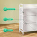White Dresser With Customizable LED Lighting Outlet
