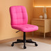 Clayton Mid-Back Pink Quilted Vinyl Swivel Task Office Chair
