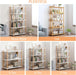 5-Tier Wooden Shelf Bookcase, Freestanding Open Bookshelf, Oak | Beech Wood Frame, 0.63" Shelves, Display Storage for Books, Plants, Decor, Living Room, Bedroom, Home Office