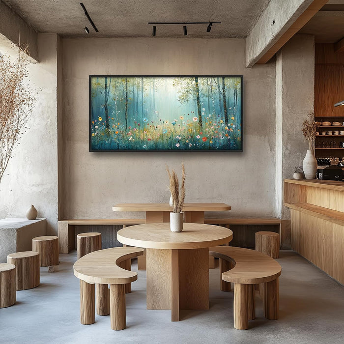 60x30 Forest Tree BotanicalArtistic Frameless Wall Art