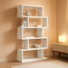 Wooden Bookcase, Display Shelf and Room Divider, Freestanding Decorative Storage Shelving, 5-Tier Bookshelf, White