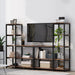 Book Shelf for Bedroom, 5-Tier Tall Bookshelf with 3 Display Shelves for Living Room, Wooden Bookcases Modern Free Standing Bookshelves for Office