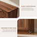70" Modern Buffet Cabinet with 6 Doors & 3 Drawers Storage, Walnut