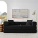 Corduroy 78Inch Multifunctional Convertible Sofa Bed Black