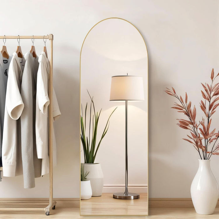 Arched Fulllength Mirror With Shatterproof Aluminum Frame
