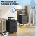 2 Drawer File Cabinet with Lock, Fully Assembled except Casters