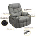 Electric Power Lift Massage Recliner Sofa with 8 Point Massage and Lumbar Heat