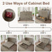 Grey Queen Murphy Cabinet Bed With GenerousStorage