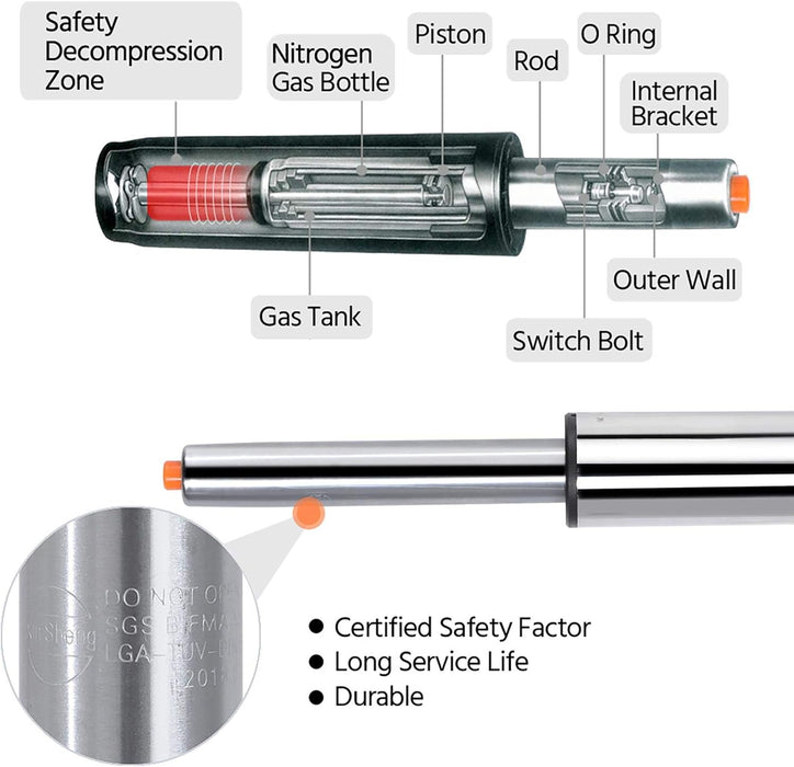 Bar Stools, Adjustable PU Leather Swivel Barstools, Modern Counter Stools with Back and Footrest, Counter Height Barstools for Bar, Kitchen, Dining Room, Set of 2, Grey