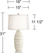 Cullen 30 1/2" Table Lamp Large Modern Almond Ceramic