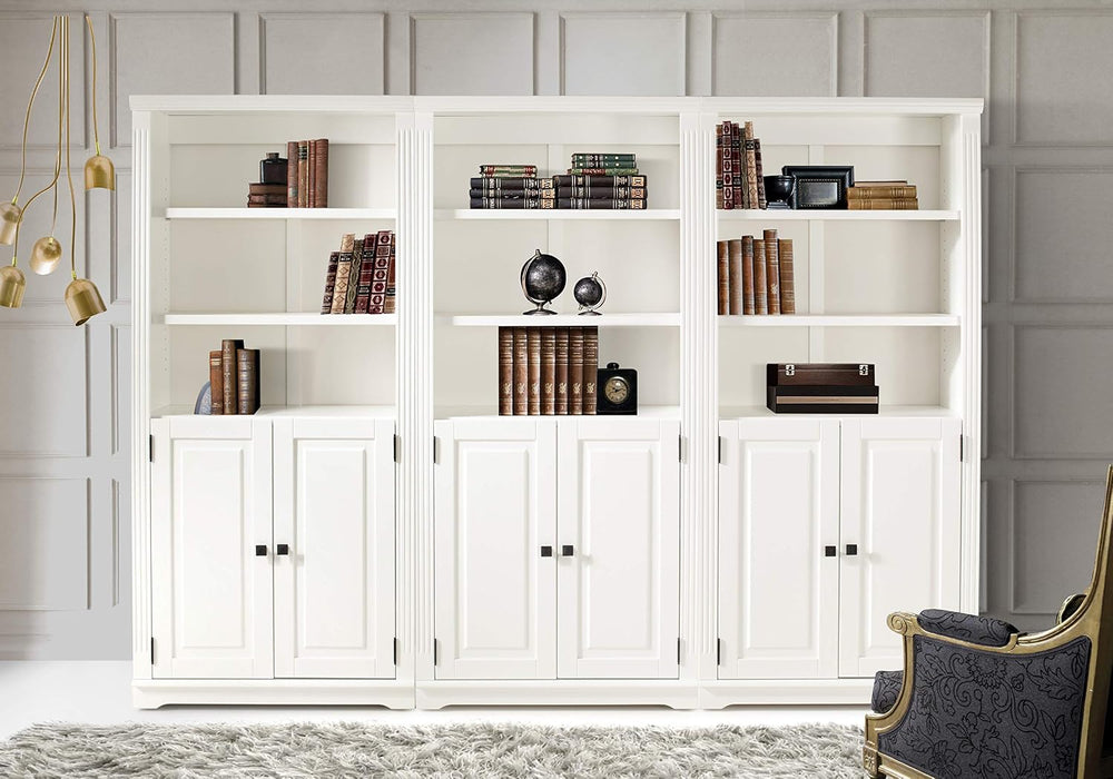 Newport Bookcase 6 Foot White