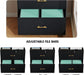2 Drawer Lateral File Cabinet with Lock, Suitable for Letter/A4/F4/Legal Size Hanging Files,Large Wood Filing Storage Cabinets Printer Stand for Home Office,Black