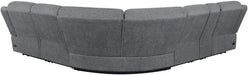 Bahrain 6-Piece Charcoal Motion Sectional Sofa