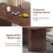 78 Inch Rectangular Dining Table for 6 to 10, Farmhouse Fluted Dining Kitchen Table, Modern Wood Long Dining Table for Kitchen Living Room, Walnut