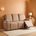 Recliner Sofa Slipcover, 3 Pieces Polyester Fabric Stretch Sofa Covers for 3 Seat Reclining Couch, Soft Washable Furniture Protector with Pockets (3 Seat, Khaki)