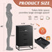 Black Dresser for Bedroom with 4 Drawers, Tall Dresser with Sturdy Metal Frame, Wood Chest of Drawers for Closet, Living Room, Hallway
