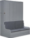 Queen Size SlateGray FoldableSpaceSaving Murphy Wall Bed