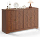 Sideboard Buffet Cabinet with Storage, 56" Modern Sideboard, Brown