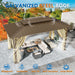 10X15 Hardtop Gazebo on Clearance with Heavy Duty Galvanized Steel Metal Roof, Patio Hard Top Gazebo with Curtains & Netting,Outdoor Permanent Hot Tub Gazebo Pavillon for Backyard,Deck,Brown