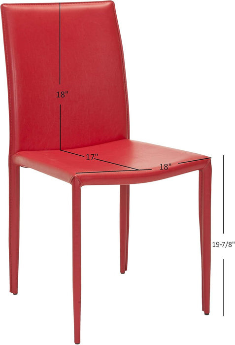 Home Collection Karna Modern Red Dining Chair (Set of 2)