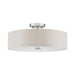 Mercury 4 Light Brushed Nickel Semi Flush Mount Lighting