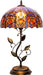 Tiffany Style Purple Jewelry Baroque Stained Glass Table Lamp 19 Inch
