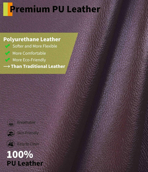 Power Recliner Chair - Heat and Massage, Adjustable Electric Recliner Ergonomic PU Leather Single Sofa, Tall Back, Padded Seat, Home Theater Seating for Living Room