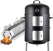 Charcoal Smoker BBQ Grill: Premium Vertical Meat Smokers with Smoke Tube - Barbecue Charcoal Grill Combo for Outdoor Cooking Patio Backyard Grilling Tailgating