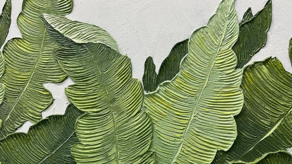 -Canvas Wall Art with 3D Hand Painted Textured Modern Large Oil Painting Contemprary Aesthetic Floral Pictures for Living Room Bedroom Dinningdecor (24X48Inch, YS170)