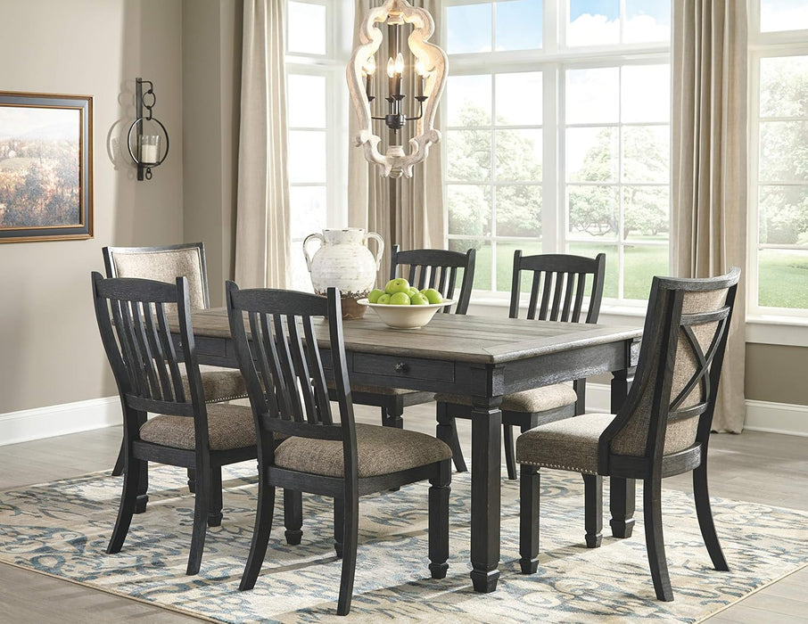 Tyler Creek 20" Dining Room Upholstered Chair, 2 Count, Antique Black