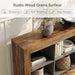 Console Table with Storage, 63-Inch Narrow Long Sofa Table, Entryway Table with 6 Cubes, Farmhouse Storage Shelves for Entryway, Living Room