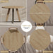 42 Inch round Dining Table for 4, Farmhouse Kitchen Table, round Dining Room Table with Metal Legs for Small Spaces & Apartment, Space-Saving Circle Wood Dinner Table, Natural