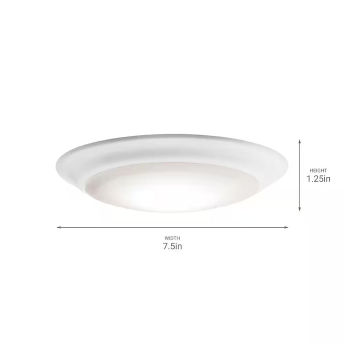 Downlight Gen I 7.5 In. 2700K White Integrated LED Flush Mount Ceiling Light