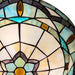 Tiffany 16'' Ceiling Light Fixtures Flush Mount 3-Light,Stained Glass Flush Mount Ceiling Lamp