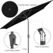 10 Ft Patio Umbrella Outdoor with Push Button Tilt, Black