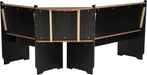Black and Pecan Breakfast Dining Set Ardmore Nook