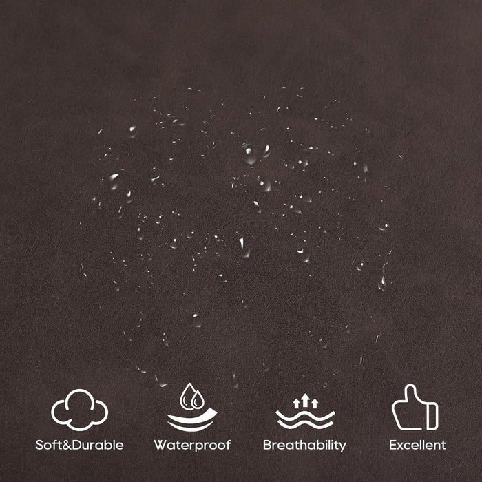 Loveseat Recliner, Reclining Loveseat with Console, Double Reclining Loveseat, 2 Seater Manual Reclining Couch for Living Room, Office, Home Theater(Pu-Brown)