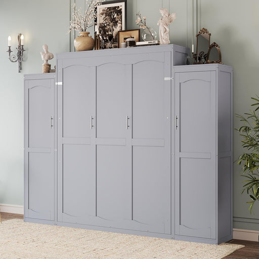 Queen Size Murphy Bed With IntegratedWardrobeStorage