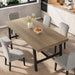 71" Sturdy Kitchen Table, Farmhouse Dining Table, Rustic Pear
