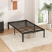 Metal Platform Bed Frame 14 Inch Tall,No Box Spring Needed,Twin Size Bed with Heavy Duty Strong Support Slats,Easy to Assemble,Black