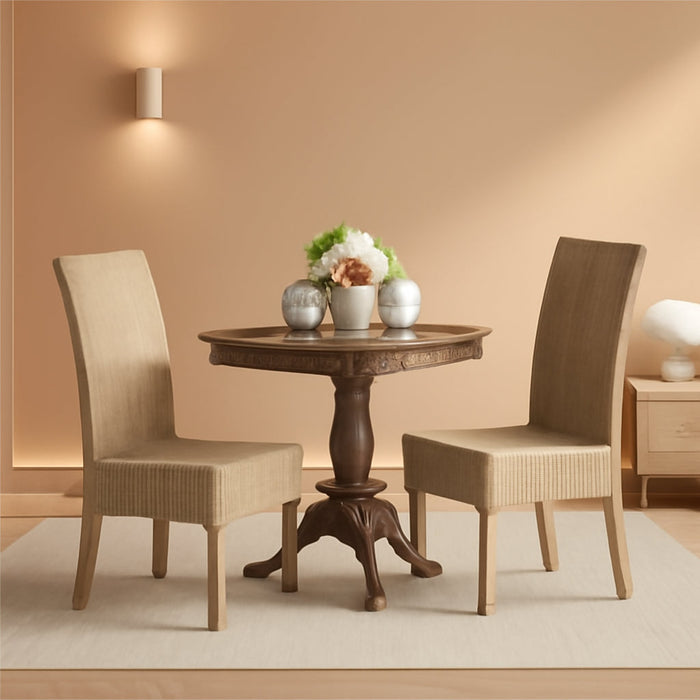 Home Collection Arjun Grey Wicker 18-Inch Dining Chair