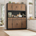 55InchPantryCabinetWithIntegratedUsbChargingDockSystem