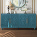 Sideboard Buffet Credenza 63" W Wooden Accent Cabinet with Storage