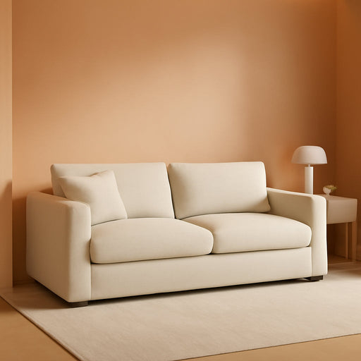 Khaki 68Inch Deep Overstuffed Modular Sectional Sofa