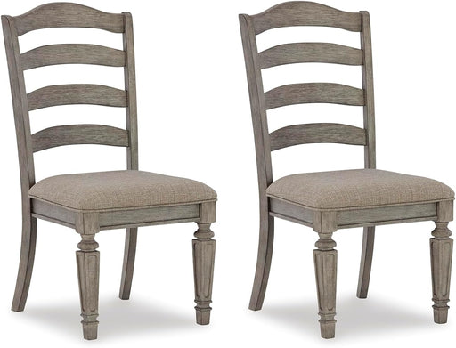 Lodenbay Classic Farmhouse Weathered Dining Chair, Set of 2, Antique Gray