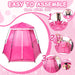 Pop up Princess Castle Girls Pink Palace Play Tent Kids Pretend Garden Playhouse