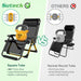 Oversized Zero Gravity Chair,500Lbs 33In XXL Outdoor Recliner Chairs